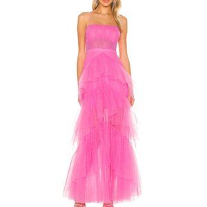 BCBGMAXAZRIA Corset Tulle Gown